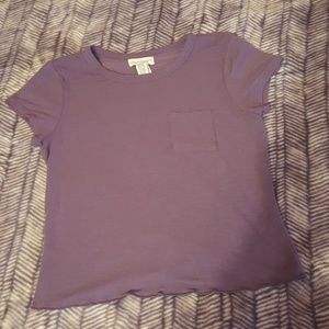 Purple lettuce edge t shirt